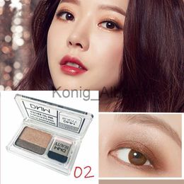 Eye Shadow Two-color small box of lazy eyeshadow make-up matte eyeshadow easy to carry eyeshadow palette professional female cosmetics x0804 x0804