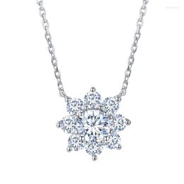 Pendants CVD HPHT Lab Growm Diamond Necklace 18K 0.55CT GH VS-SI Gold Customise Jewellery MSN-558