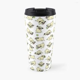 Water Bottles Playful Pugs Travel Coffee Mug Mate Cup