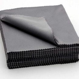 10PCS Glasses Cloth Microfiber Cleaner Cloths Cleaning Glasses Lens Clothes Black Grey Eyeglasses Cloth Eyewear Accessories