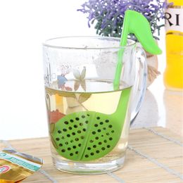 50pcs Novelty music Note Silicone teaspoon Tea Spoon teaspoons Philtre tea infuser tea strain Strainer Diffuser Colourful JL1801