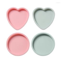 Baking Moulds 6 Inch Silicone Layered Cake Mold Round Heart Shape Bread Pan Toast Tray Mould Non-stick Tools