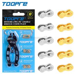 Tools TOOPRE Mini Bike Chain Quick Link Tool Sets with Missing Link Magic Buckle Tools 6/7/8/9/10/11/12 Speed MTB Bicycle Repair Tools HKD230804