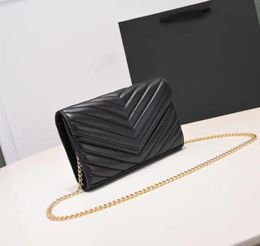 Top Quality luxury evening bags designer tote bags diagonal stripes Lambskin leather flap shoulder women messenger bag cross body chain Bags Classic Thread Purse