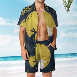 Men's Tracksuits Beach Suit WangXian 2 Pieces Coordinates High Quality Leisure Graphic Cool
