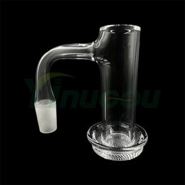 DHL Yinuoou Smoking Full Weld Control Tower Terp Slurper Quartz Banger With Grid Dish Seamless Weld Bevelled Edge For Glass Water Bongs Dab Rigs Pipes