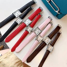 Luxury Women Watches Quartz Movement Leather Strap Dress Watch Mens Wristwatch Original Clasp Silver Case Splash Waterproof Designer Lady Clock Montre De Luxe