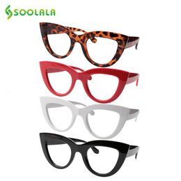 Reading Glasses SOOLALA 4 Pairs Anti Blue Light Cat Eye Reading Glasses Women Prescription Glasses Gafas De Lectura 1.0 1.25 1.5 1.75 to 4.0 230804