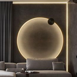 Wall Lamps Circle Light LED Home Art Deco Luxury Designer Minimalist Lamp For Parlor Dinning Room Nordic Bedroom Bedside Lights