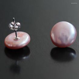 Dangle Earrings 12-13MM Baroque Natural Freshwater Pearl Colour