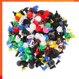 New 100/200Pcs Auto Fastener Random Mixing Universal Car Fender Plastic Clips Bumper Interior Decoration Auto Door Panel Liner