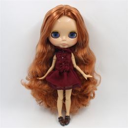 Dolls ICY DBS Blyth doll 16 bjd tan skin joint body shiny face 30cm toy girls gift 230803