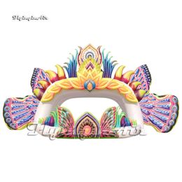 Fantastic Large Inflatable Angel Tent Dj Booth Air Blow Up White Marquee With Big Wings For Concert Stage Decoration