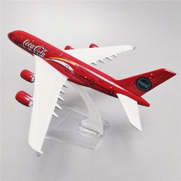 Aircraft Modle Alloy Metal Red Air Malaysia Airlines A380 Diecast Aeroplane Model Airbus 380 Airways Air Plane Model Scale Aircraft 16cm toys 230803