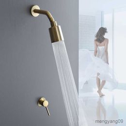 Bathroom s High Pressure Brush Funtion Rainfall Bathroom Top Water Saving Spray Bath Wall Mounted R230804