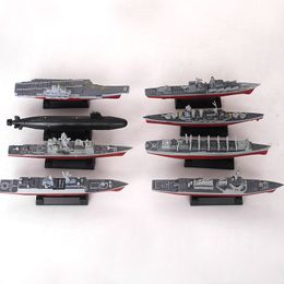 Aircraft Modle 8pcs/set 3D Assembled Ship Model Moscow missile cruiser Kilo-class submarine Battleships Modern Aircraft Military Warship Toy 230803