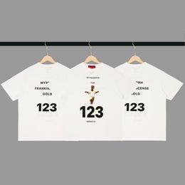 Men's T-Shirts High Quality ss Vintage RRR123 Men T Shirts 1 1 Number123 Letter WITNESS THE MIRACLE Fashion Casual Women Top Tees 230803