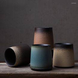 Mugs Japanese Style Original Ceramic Mug Personality Porcelain Retro Cup Gradient Home Office Coffee Tea Drinkware Creative Gift