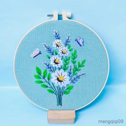 Chinese Style Products Living Garden Embroidery DIY Needlework Houseplant Pattern Needlecraft for Beginner Cross Stitch Artcraft Tools(With R230804