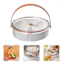 Dinnerware Sets Divided Fruit Tray Dried Serving Dish Snack With Lid