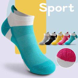 Sports Socks Stinky Women's Cotton Spring And Summer Terry Sweat Absorbent Breathable Ladies Contrast Color