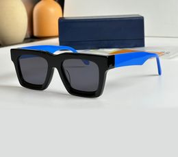 Black Blue Grey Square Sunglasses for Men Summer Sunnies gafas de sol Sonnenbrille UV400 Eye Wear with Box