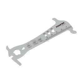 Tools 6 In 1 Mountain Bike Chain Measuring Ruler 8/9/10/11/12 Speed Bicycle Chain Abrasion Checker Chain Gauge Calliper Test Tool HKD230804