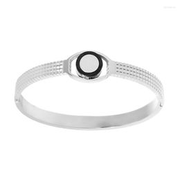 Bangle Trendy Bangles For Women Fashion Jewellery Stainless Steel Gold Plating Bracelet Femme Ladies Gift Costume