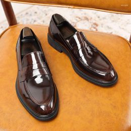 Dress Shoes Men's Leggings Leather Handmade Work Wear High-end Style Wedding