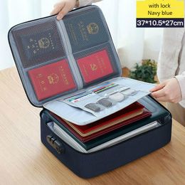 Storage Bags Document Ticket Bag Large Capacity Certificates Files Organizer For Home Travel Important Items Folder