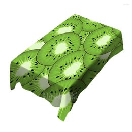 Table Cloth Green Fresh Kiwi Fruit Illustration Suitable For Tablecloth Indoor And Outdoor Art Decoration