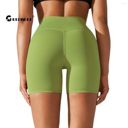Active Shorts CHRLEISURE Seamless Yoga For Women High Waist Fitness Tight Naked Feeling Cycling Sweatpants Elastic Athletic Legging