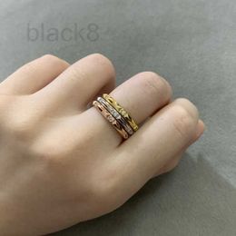 Band Rings Designer S925 Sterling Silver Ring Fashion Versatile Personalised New Men's and Women's Edition Ring KU04