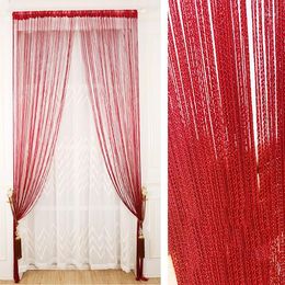 Curtain 100x200cm 1 Piece Solid Colour Curtains Stripe Classic Line For Window Blind Valance Room Divider Door Decorative