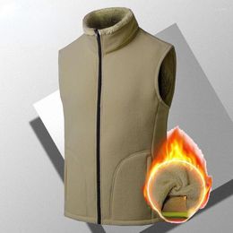 Men's Vests Men 2023 Winter Brand Business Casual Pocket Warm Waistcoat Autumn Waterproof Outfits Sleeveless Coats Jacket Vest Y96