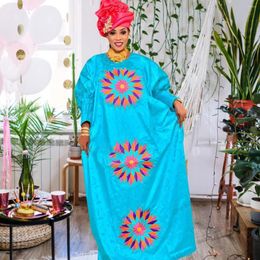 Ethnic Clothing African Style Dress For Women 2023 Plus Size Kaftan Emboridered Full Gown Nightdress Party Casual