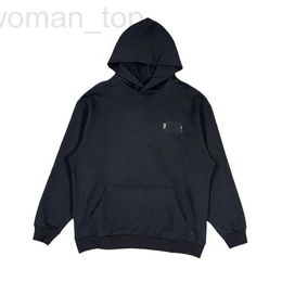 Men's Hoodies & Sweatshirts Designer 22SS B's high-quality cola black tape sweater os loose version kangaroo hood hooded 4N6W