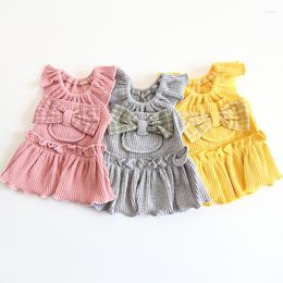 Dog Apparel Summer Skirt For Dogs Princess Three-color Pit Pocket Sweet Pet Clothes Cat XS S M L XL