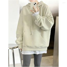 Women's Hoodies Women Sweater Autumn Hooded Korean Sportswear Loose Leisurewear Champagne Sweatshirt Red Casual Tie Fit Pullover Hoodie