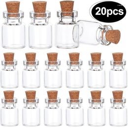 Storage Bottles Wishing Gift Wholesale Bottle Drifting With Stopper 50/20/10pcs Pendant Mini Cork Glass Message Party Empty