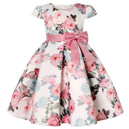 Girl's Dresses Girls Kids Flower Elegant Causal Princess Party Dresses Children Clothing Christmas Birthday Wedding Party Baby Girl Dress 230803