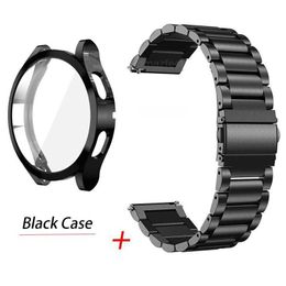 Per Samsung Galaxy Watch 5 4 44mm 40mm Strap Case Protector Galaxy Watch 4 Classic 46mm 42mm Bracciale in metallo Active 2 band shell