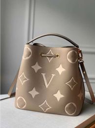 7A Top Quality Designer bags Women Genuine Leather Shoulder embossing totes Handbag Purse Crossbody Bag bucket bag Handbags Tote Wallet