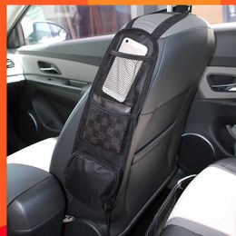 New Car Seat Organiser Auto Seat Side Storage Hanging Bag Multi-Pocket Drink Holder Mesh Pocket Car Organiser Interior Accessorie