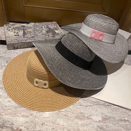 Top design Pearl Straw Hat Lady Lace Travel display face small sun visor Flat straw braid temperament everything sun hat tide