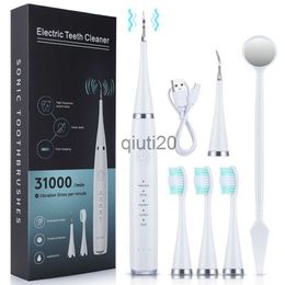 smart electric toothbrush 2 IN 1 Electric Dental Scaler Electric Toothbrush Portabl Oral Care Tartar Remover Plaque ultrasonic Cleaner Teeth Whitening Kit x0804