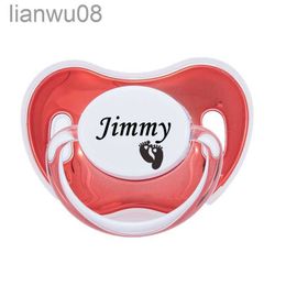 Pacifiers# MIYOCAR custom any name unique Colour bling Metallic pacifier dummy BPA free unique gift for new born baby shower x0804