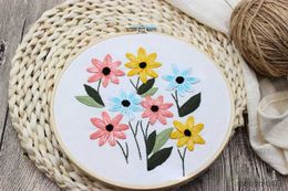 Chinese Style Products Flowers Boom Embroidery DIY Needlework Houseplant Pattern Needlecraft for Beginner Cross Stitch R230804