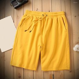 Men's Shorts Simple Men Thin Mid-Rise Quick-drying Oversized Solid Colour Baggy Sports Sweat Absorption