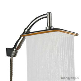 Bathroom s Square Thin Rotatable Top Rain Wall Mounted Extension Arm Water Saving Pressurised Shower for Bath R230804